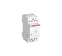 Contacteur d'installation EN25-40N-06, 4NA, 230AC/DC, montage DIN, avec interrupteur pour fonctionnement manuel (Référence: ABB 1SAE232111R0640), Blanc, Standard