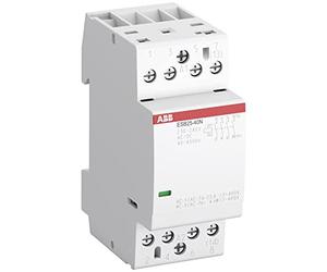Contacteur d'installation modèle ESB25-20N-01, 2 pôles, 2 contacts principaux NO, 24 V, 25 A, blanc, 6,5 x 3,6 x 8,5 centimètres (référence : 1SAE231111R0120)