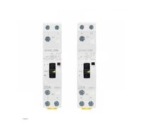 Contacteur domestique à commande manuelle, Type Rail Din, contacteur modulaire 2P 16A 20A 25A 2NO ou 2NC 220V(2P 25A 2N0 220V)