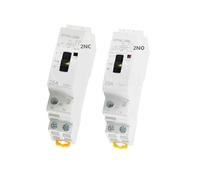 Contacteur domestique à commande manuelle, Type Rail Din, contacteur modulaire 2P 16A 20A 25A 2NO ou 2NC 220V(2P 20A 2N0 220V)