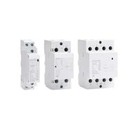 Contacteur domestique CA NCH8 20A 25A 40A 63A for rail DIN 220V 230V 380V 400V 1NO 1NC 2NO 2NC 4NO 1 monophasé 3 triphasés(NCH8-63,1NO1NC)