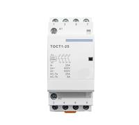 Contacteur Domestique Contacteur modulaire domestique 4P 25A 220V/230V 50/60HZ sur rail DIN, 4NO(110V,4NO)