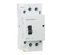 Contacteur domestique manuel CA 40 A 2 pôles BCH8-40M/11 1NO/1NC 50/60 Hz, commande manuelle/automatique, 1 pièce(1NO1NC_AC 110V)