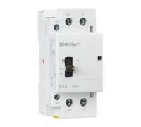 Contacteur domestique manuel CA 63A 1NO1NC 2 pôles BCH8-63M/11, commande manuelle/automatique 50/60 Hz, 1 pièce(1NO1NC_AC 110V)