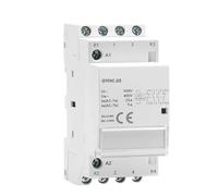 Contacteur domestique sur rail DIN GYHC-25 AC230 V 4P 25 A 4 NO 2 NO 2 NC 3 NO 1 NC 50/60 Hz 1 pièce(4P 25A 4NO)