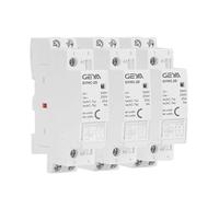 Contacteur domestique sur rail Din GYHC AC24V 48V 110V 220V 2P 25A 2NC 2NO 1NO1NC 50/60Hz(2P 25A 2NO AC220V)