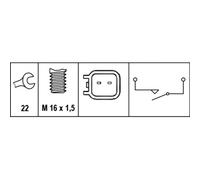 HELLA 6ZF 010 965-031 Contacteur, feu de recul
