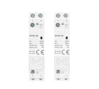 Contacteur GYHC DC12V DC24V Tension de bobine 25A 2NO 2NC 1NO1NC 50/60Hz AC220V Tension principale 1Pcs(2P 25A 1NO1NC DC24V)