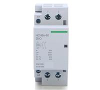 Contacteur HCH8s-80 2P 40A 80A 2NO 1NO 1NC AC 24V DC 24V 50Hz/60Hz 1Pcs(2P 80A 1NO1NC DC24V)