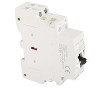Contacteur Jour Nuit 2P 25A 220V 50Hz Din Rail Contacteur Ca Domestique avec Interrupteur de Commande Manuelle Contacteur Jour Nuit Chauffe Eau Ac Contactor (2NC)