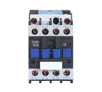 Contacteur magnétique for moteur triphasé CJX2-1210, 1 pièce, relais 12A 3P 1NO AC 24V 110V 220 Volts 380V, bobine 35mm, montage sur Rail Din(CJX2-1210 AC380V)