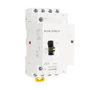Contacteur manuel CA 25 A BCH8-25M/31, 4 pôles, 3NO/1NC, 50/60 Hz, commande manuelle/automatique, 1 pièce(3NO1NC_AC 110V)