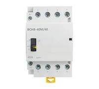 Contacteur manuel CA 4 pôles BCH8-40M/40 40A 4NO 50/60 Hz, commande manuelle/automatique, 1 pièce(4NO_AC 230V)