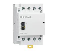 Contacteur manuel CA 4 pôles BCH8-50M/40 50 A 4NO 50/60 Hz, commande manuelle/automatique, 1 pièce(4NO_AC 110V)