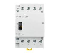 Contacteur manuel CA 4 pôles BCH8-63M/31 63A 3NO1NC 50/60 Hz, commande manuelle/automatique, 1 pièce(3NO1NC_AC 230V)