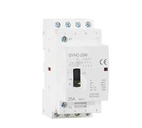 Contacteur manuel GYHC 4P 25A 4NO 2NO2NC 220V/230V Rail DIN Contacteur modulaire domestique CA 50/60HZ 1 pièce(4P 25A 4NO 220V)