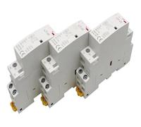 Contacteur modulaire AC 220 V 230 V 16 A/20 A/25 A/1 NO/1 NC 2 NO/2 NC 50/60 Hz monté sur rail DIN for maison, hôtel(25A,1NO1NC_12V)