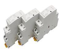 Contacteur modulaire AC 220 V 230 V 16 A/20 A/25 A/1 NO/1 NC 2 NO/2 NC 50/60 Hz monté sur rail DIN for maison, hôtel(16A,2NC_110V)