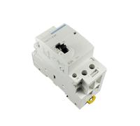 Contacteur modulaire domestique à courant alternatif TOCT1 2P 63A 220V/230V 50/60HZ avec interrupteur de commande manuel 2NO ou 1NO, 1NC ou 2NC, 1 pièce(1NO 1NC)