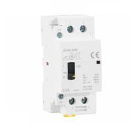Contacteur modulaire domestique AC 2P 40A 63A 2NO ou 2NC, commande manuelle sur rail DIN, 220V 230V, 1 pièce(2P 63A 2N0 220V)