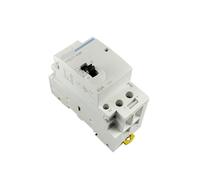 Contacteur modulaire domestique AC 2P 63A 220V/230V 50/60HZ for rail DIN avec interrupteur de commande manuel, 1 pièce(1NO 1NC)