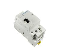 Contacteur modulaire domestique AC 2P 63A 220V/230V 50/60HZ for rail DIN avec interrupteur de commande manuel 2NO ou 1NO, 1NC 2NC, 1 pièce(2NC)