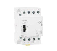 Contacteur modulaire domestique AC GYHC 4P 40A 63A 2NC2NO ou 4NO 220V/230V 50/60HZ DIN Rail, fonctionnement manuel(4P 63A 4NO 220V)