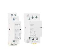 Contacteur modulaire domestique AC HCH8-25A 2P 4P 40A 63A 220 V for rail DIN avec interrupteur de commande manuel, 1 pièce(2P,63A_2N02NC)