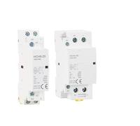 Contacteur modulaire domestique AC HCH8-25A avec interrupteur de commande manuel, 1 pièce(2P,63A_2N02NC)