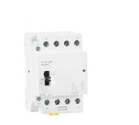 Contacteur modulaire domestique AC HCH8-63M 4P 40A 24V 110V 220V Din Rail avec interrupteur de commande manuel 4NO 2NO2NC ou 4NC(4P 63A 4NO 230V)