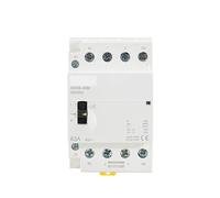 Contacteur modulaire domestique AC HCH8-63M 4P 40A 24V 110V 220V DIN Rail avec interrupteur de commande manuel 4NO 2NO 2NC ou 4NC(4P 63A 4NO 230V)