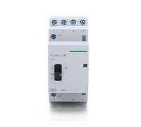Contacteur modulaire domestique AC HCH8s-25M 4P 16A 20A 25A 24V 110V 220V sur rail DIN avec interrupteur de commande manuel 4NO 2NO 2NC ou 4NC(16A 4P 4NO AC110V)