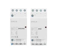 Contacteur modulaire Domestique CA sur Rail DIN 4P 25A 220V/230V 50/60HZ 4NO OU 2NO2NC OU 3NO1NC OU 4NC(4P 25A 4NO 220V)