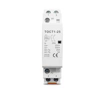 Contacteur modulaire domestique CA TOCT1 2P 16A 20A 25A 1NC 1NO 2NO 2NC 220V/230V 50/60Hz pour rail DIN(20A,2NO)