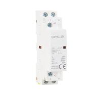 Contacteur modulaire domestique de Type Rail Din GYHC-16/GYHC-20/GYHC-25 2P 16A 20A 25A, 2NC 2NO 1NO1NC, 50/60Hz AC automatique(2P 16A 1NO1NC 220V)