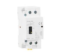 Contacteur modulaire domestique manuel 2P 40A 63A 2NO ou 2NC sur rail DIN AC 220V 230V, commande manuelle, 1 pièce(2P 63A 2N0 220V)