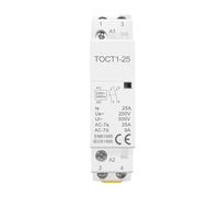 Contacteur modulaire domestique TOCT1 2P 25A 220V/230V 50/60HZ for rail DIN 2NO 2NC ou 1NO 1NC 1 pièce(20A 2NC)