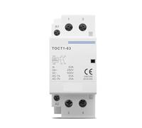 Contacteur modulaire domestique TOCT1 2P 63A 220V/230V 50/60HZ rail DIN 2NO 2NC ou 1NO 1NC(2NO)