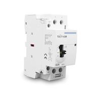 Contacteur modulaire domestique TOCT1 2P 63A 220V/230V 50/60Hz, Rail Din, AC avec interrupteur de commande manuel 2NO(1NO 1NC)