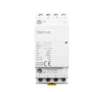 Contacteur modulaire domestique TOCT1 4P 25A 110V COIL 50/60HZ Rail DIN Contacteurs 4NO ou 2NO 2NC(220V,4NO)