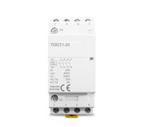 Contacteur modulaire domestique TOCT1 4P 25A 220V/230V 50/60HZ rail DIN 4NO(220V,2NO2NC)