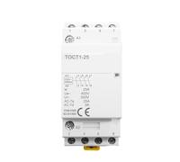 Contacteur modulaire domestique TOCT1 4P 25A 2NC 2NO 220V/230V 50/60HZ rail DIN(110V,2NO2NC)