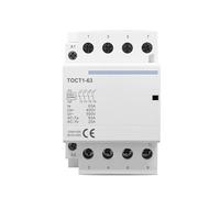 Contacteur modulaire domestique TOCT1-63 4P 63A AC 110V 220V, bobine 400V ~ 50/60Hz, Rail Din, 4NO 2NO2NC 4NC, 1 pièce(2NO2NC,110v)