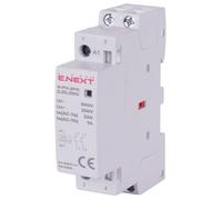 Contacteur modulaire - E.NEXT - 2 pôles - 20A - 2NO - 230V AC - Largeur 18 mm - Montage sur rail DIN 35 mm - IP20