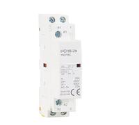 Contacteur modulaire HCH8-25 2P 16A 20A 25A 2NO ou 2NC 1NO1NC 24V 110V 220V, contacteur domestique automatique, Type Rail Din(2P 25A 1NO1NC DC12V)