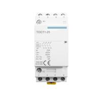 Contacteur modulaire TOCT1 4P 25A 220V/230V 50/60HZ for rail DIN AC 4NO 1 pièce(110V,2NO2NC)