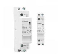 Contacteur rail DIN GYHC-25 AC220 V 2P 25 A 1 NO/1 NC/2 NO/2 NC/1 NO/1 NC 50/60 Hz 1 pièce(2P 20A 1NO1NC)