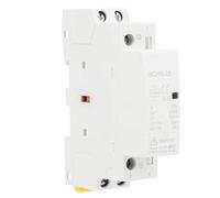 Contacteur/Relais DC 12V/24V 25A, 2 Contacts NO Silencieux, Montage sur Rail DIN, pour Solaire, Domotique, Automatisme Industriel