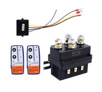 Contacteur robuste 12 V 500 A pour commande de treuil, électrovanne pour relais avec double télécommande sans fil, compatible avec 2 268 à 3 175 kg