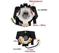 Contacteur Tournant Airbag pour Volant pour NISSAN QASHQAI +2 2.0 DCI 150 TRACTION INTEGRALE 02-2007-10-2013 Modèle avec Fiche